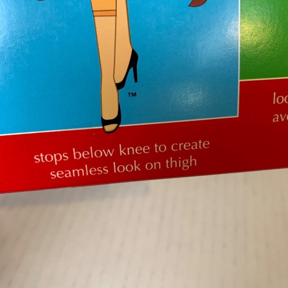 Spanx Sara Blakely Size C Black Footless Bodyshaping Pantyhose Extra Tummy NEW - Picture 7 of 14